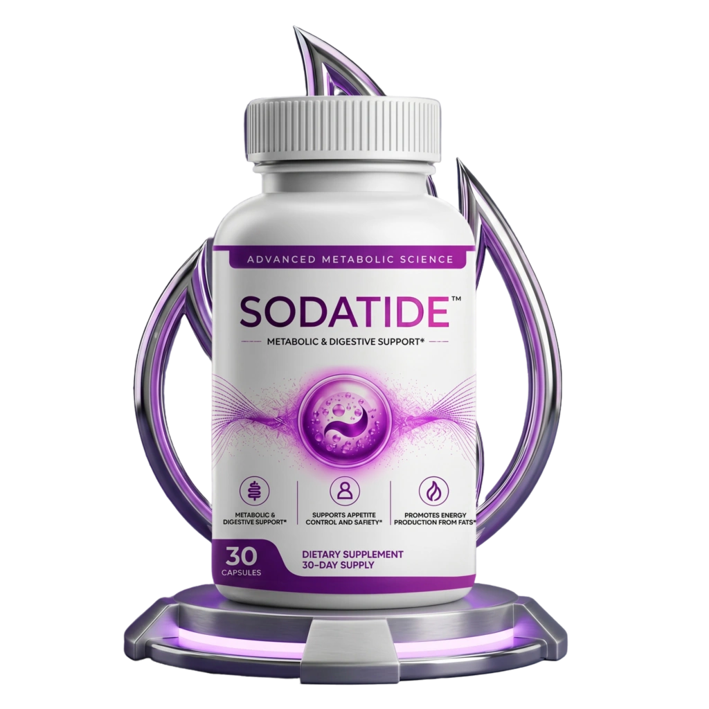 Sodatide 1 Bottle — Gut-Microbiome Prebiotic and Probiotic Supplement for Natural Weight Loss and Metabolic Support