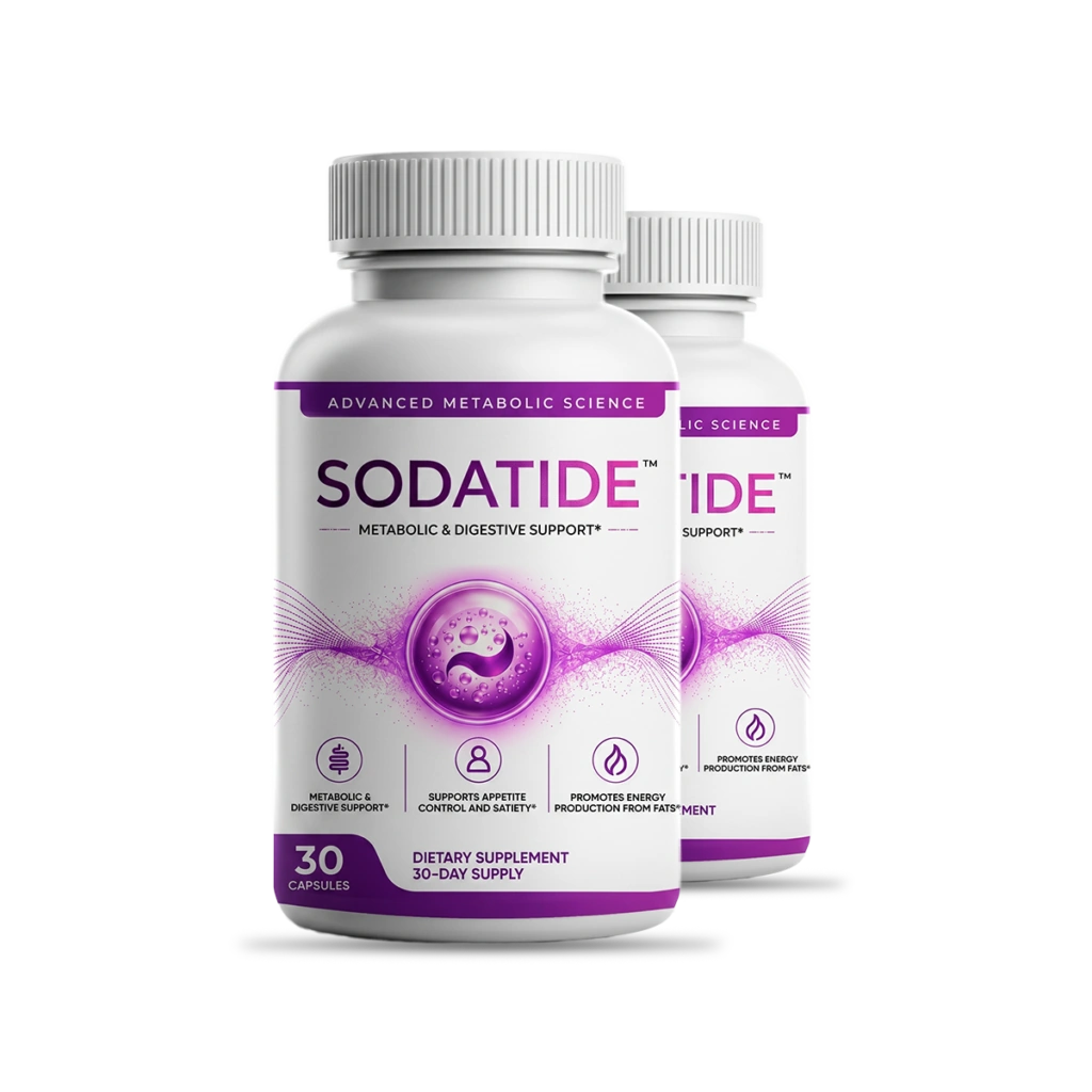 Sodatide 2 Bottle Pack — 60 Day Supply Gut-Microbiome Prebiotic and Probiotic Weight Loss Supplement