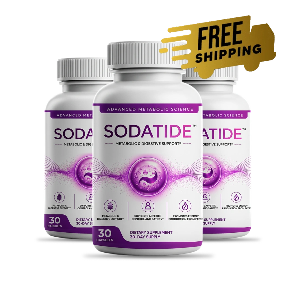 Sodatide 3 Bottle Good Value Pack — 90 Day Natural Gut Health and Metabolic Support Protocol
